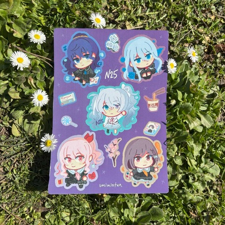Project Sekai Nightcord at 25 Sticker Sheet A5