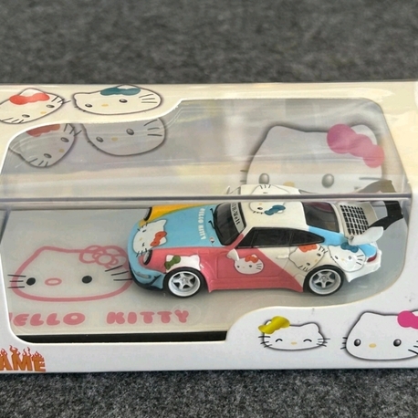 Flame Model Porsche RWB 964 Hello Kitty Livery