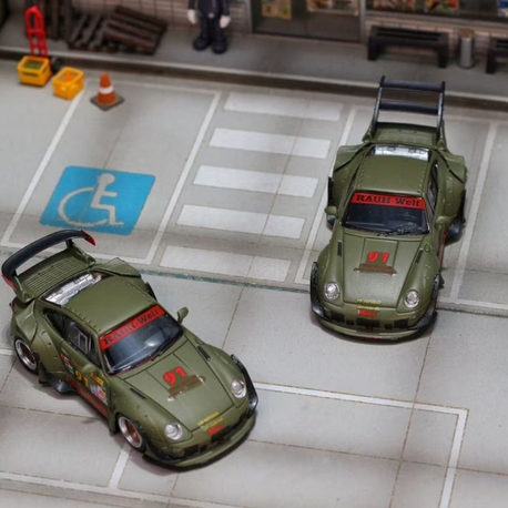 Street Weapon Porsche RWB 993 Matte Green