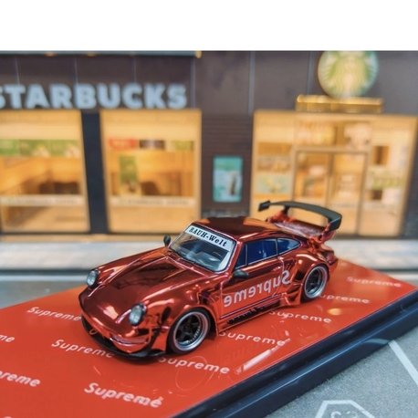 Flame Model Porsche RWB 964 Red Alloy