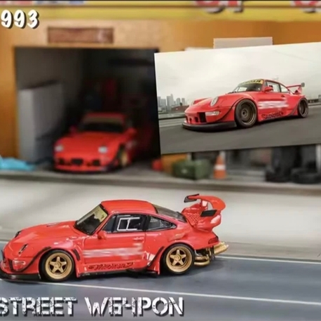 Street Weapon RWB 993 Porsche Supreme Low Tail Red