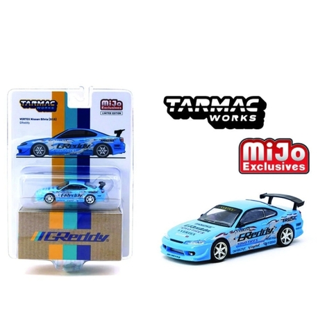 Tarmac Works VERTEX Nissan Silvia S15 GReddy - Mijo Special Edition - GLOBAL64