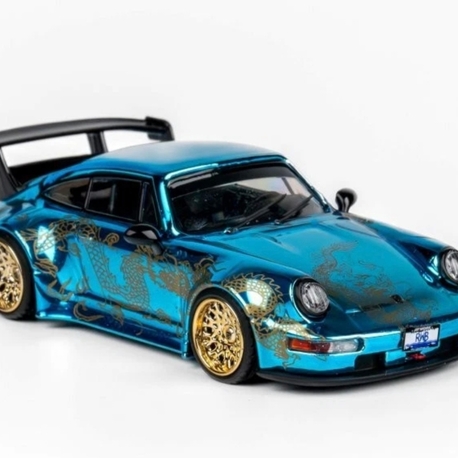 TPC PORSCHE RWB 964 - Arowana Livery - Chome Blue