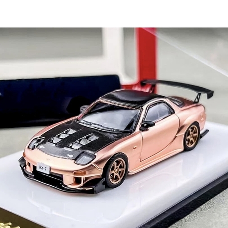 Model Collect Mazda RX-7 FD3S Rose Gold JDM Carbon Racing Sport Model Diecast Metal Car