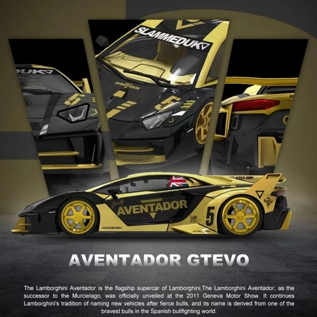 Cool Car Lamborghini GT EVO V5 Black Gold CC643831
