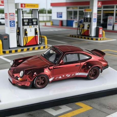 Model Collect Red Porsche Rauh-Welt RWB 930 Alloy Diecast Sport Vehicle Model Car
