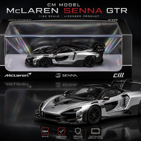 CM Model Mclaren Senna GTR Metallic Grey