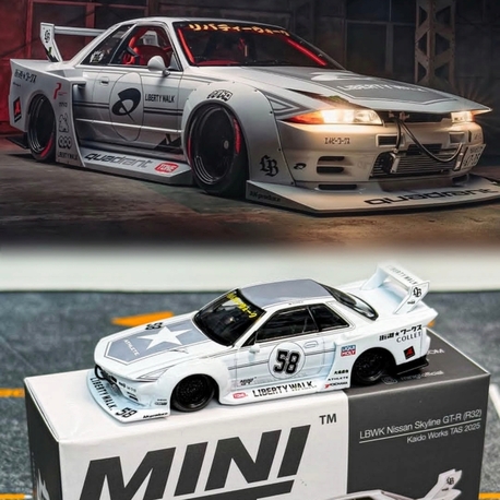Mini GT LBWK Nissan Skyline GT-R (R32) Kaido Works TAS 2025 MGT01217