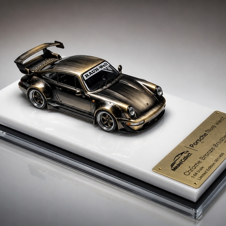 Model Collect Porsche RWB 964 (High Wing) Chrome Bronze Brushed Livery