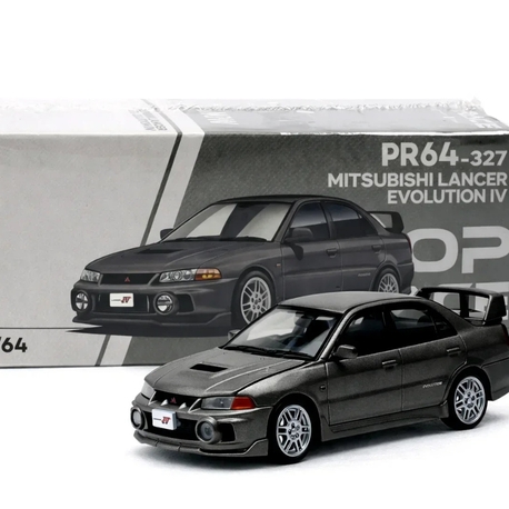 Pop Race Mitsubishi Lancer Evolution IV 1:64 Diecast Model Car – Rally Icon PR64-0327