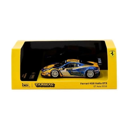 Tarmac Works X iXO Models 1/64 Ferrari 458 Italia GT3 GT Asia 2016 #12 - HOBBY64