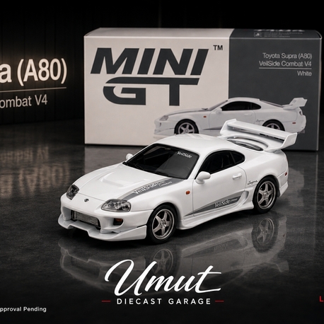 Mini GT 1/64 Toyota Supra VeilSide Combat V-I White MGT01104