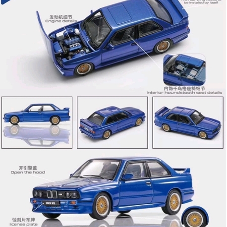 Mortal Model BMW E30 M3 Sedan Sport Evolution Pearl Blue