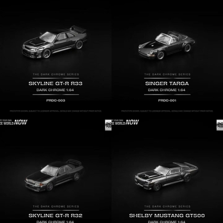 POPRACE DARK CHROME 4 lü set