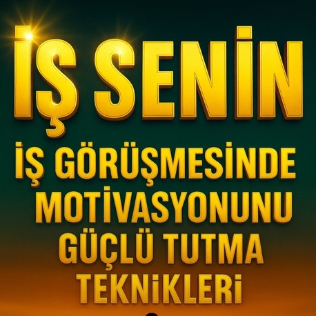 İŞ SENİN - İş Görüşmesinde Motivasyonunu Güçlü Tutma Teknikleri