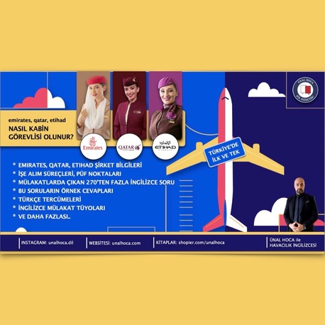 KİTAP - EMIRATES, QATAR, ETIHAD: NASIL KABİN GÖREVLİSİ OLUNUR?