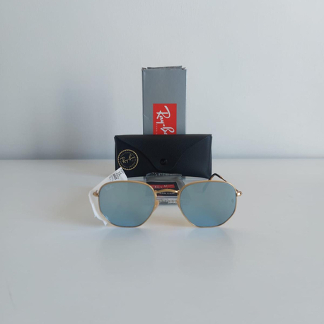 Sıfır Orijinal Rayban Beşgen Aynalı Model 51/21 Unisex Güneş Gözlüğü