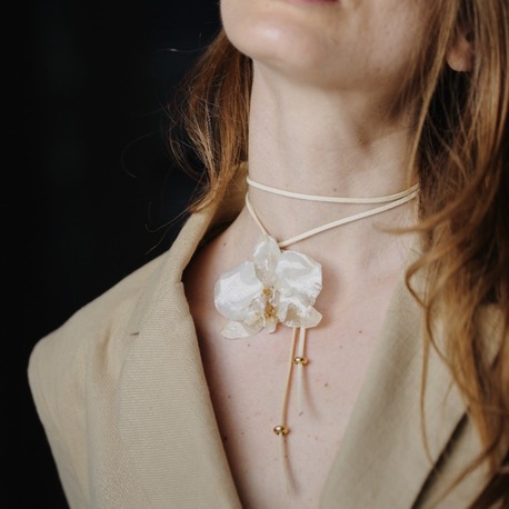 Orkide Choker Süet