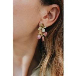 Autumn Hydrangea Bar Earrings