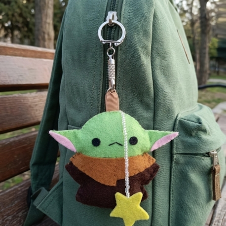 Baby Yoda Figürlü Çanta Charm/ Anahtarlık