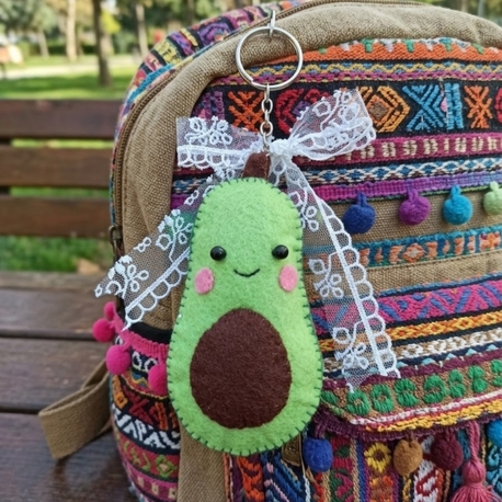 Avokado Anahtarlık/Çanta Charm