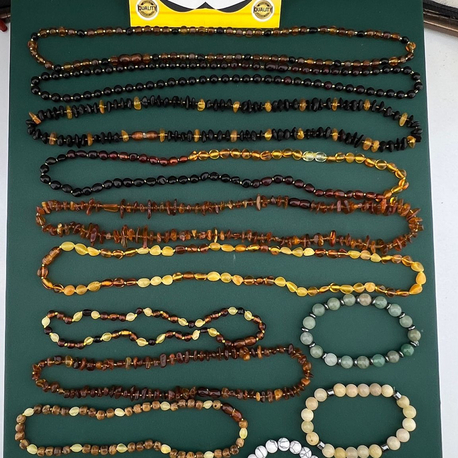 Kehribar Kolye 14 Lü Ürün Seti