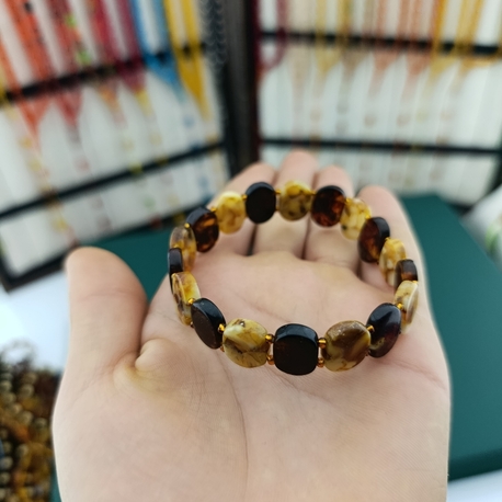 Kehribar Rolex Bileklik Bay Bayan 1+1 Dizilimli Şık Görünüm Orjinal Sertifikalı 