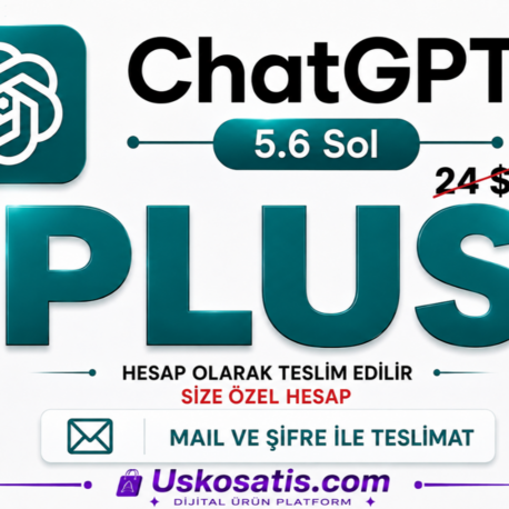 ChatGPT 5.6 Plus - KİŞİSEL HESAP (YENİ)