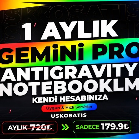 ⭐GEMİNİ PRO - ANTİGRAVİTY  1 AYLİK ⭐(KİŞİSEL HESAP)