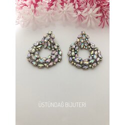 Silver Zirkon Taşlı Küpe