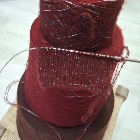 Işıltılı Bordo Kahve Moher 100g