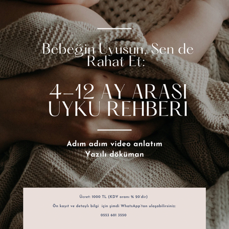 4-12 ay arası uyku rehberi 
