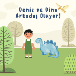 Deniz ve Dina Arkadaş Oluyor! (e-Kitap)