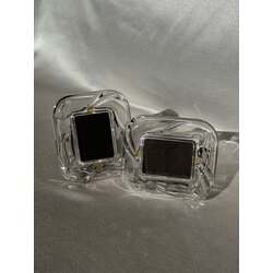 Lale Detaylı Vintage Mikasa Cam Çerçeve