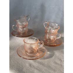 Blush Elegance Cam Espresso Takımı