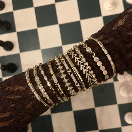 14K Gold Kaplama Çelik Bileklikler