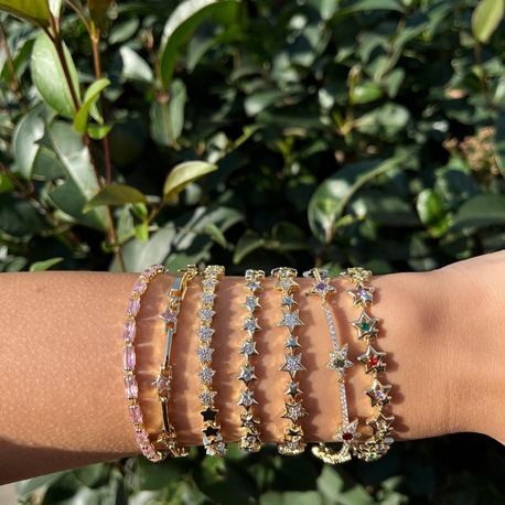 Xuping Star 14K Gold Kaplama Çelik Bileklikler