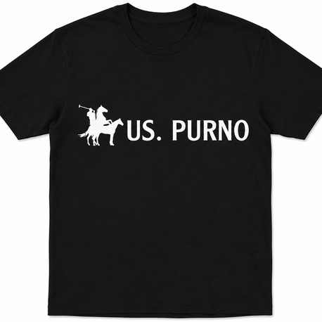 US. Purno Siyah Oversize T-Shirt