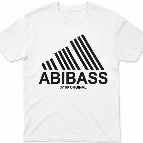 Abibas Beyaz Oversize T-Shirt