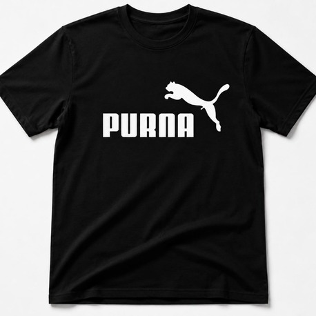 Purna Siyah Oversize T-shirt