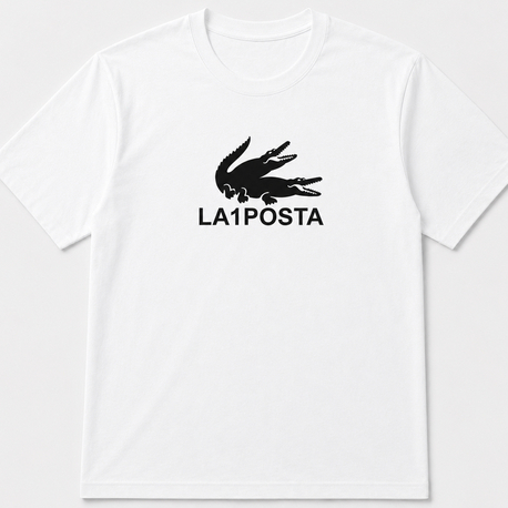 La1Posta Beyaz Oversize T-Shirt
