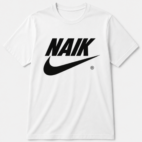 NAIK Beyaz Oversize T-shirt