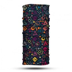 Geometrik Desenli Boyunluk Buff Baf Bandana Saç Bandı