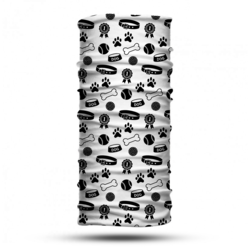 Dog Desenli Boyunluk Buff Baf Bandana Saç Bandı
