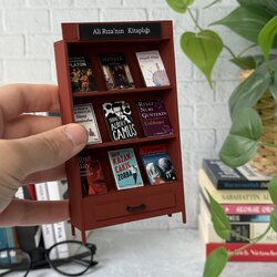 Minyatür Kitaplık Kiremit Rengi