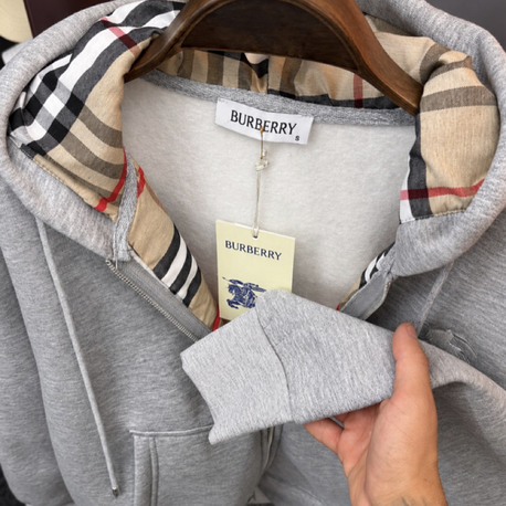 Burberry Premium Kapşonlu Hırka