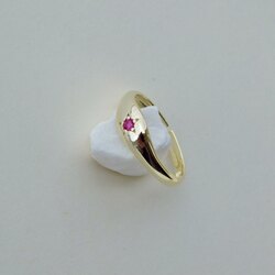 Pembe Taşlı Yüzük | 925 Ayar Gümüş