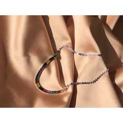 Baget su yolu choker (gümüş)