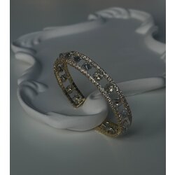 Gold Kristal Taş Bileklik 