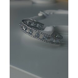 Silver Kristal Taş Bileklik